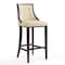 Manhattan Comfort Fifth Avenue Bar Stool in Cream and Walnut (Set of 2) 2-BS007-CR - alternate 7